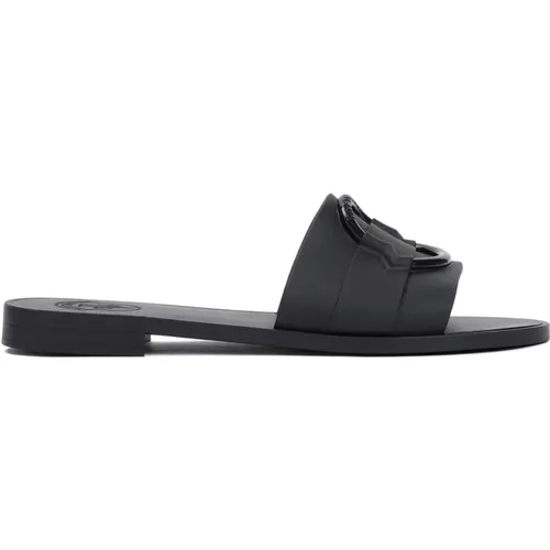 Rubber Slide Sandals , female, Sizes: 6 UK, 4 UK, 3 UK, 5 UK, 7 UK - Moncler - Modalova