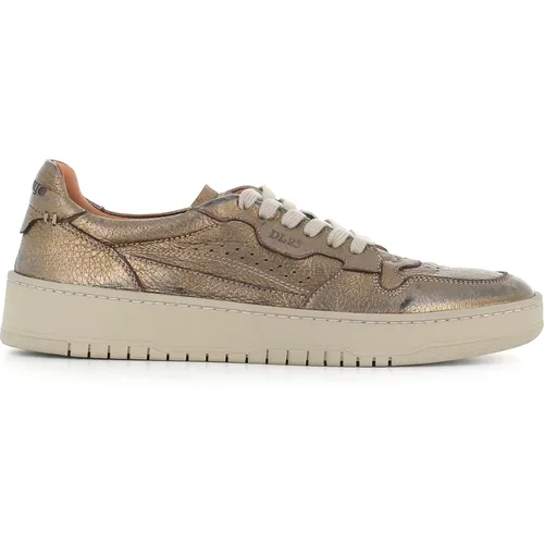 Bronzene Ledersneakers mit Gummisohle - Lemargo - Modalova