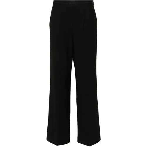 Wool Trousers with Elastic Waistband , female, Sizes: XS, 2XS, S - Msgm - Modalova