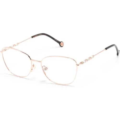 Goldene Optische Brille mit Originalzubehör,Goldene Optische Brille, Stilvoll und vielseitig - Carolina Herrera - Modalova