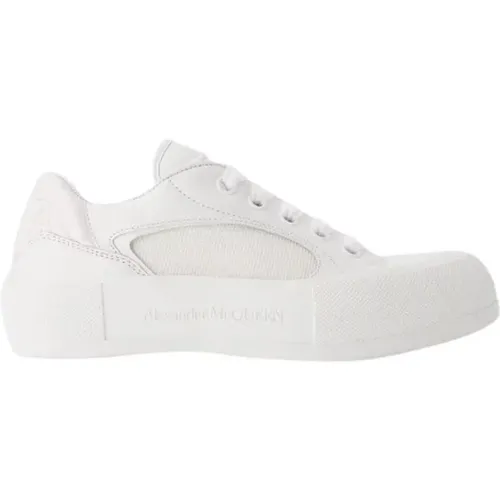Pre-owned Leather sneakers , female, Sizes: 8 UK - Alexander McQueen Pre-owned - Modalova