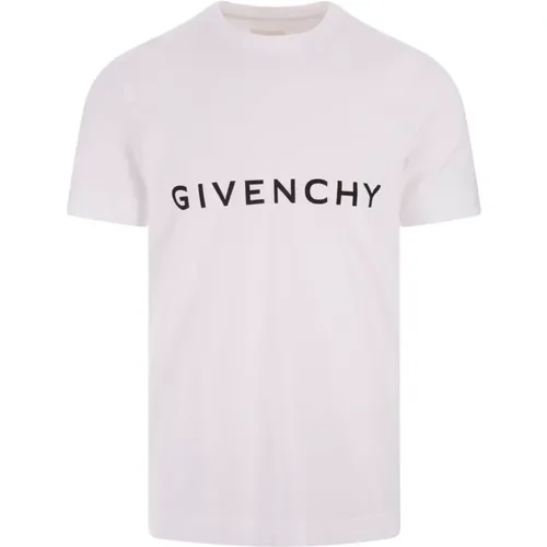 Archetype Print Weißes T-Shirt , Herren, Größe: XS - Givenchy - Modalova