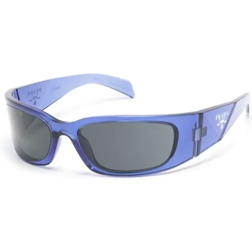 Stilvolle Sonnenbrille für den täglichen Gebrauch,Weiße Sonnenbrille Stilvolles Modell,Schwarze Sonnenbrille mit Original-Etui - Prada - Modalova