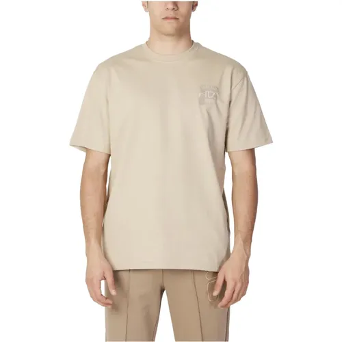 Einfarbiges T-Shirt mit Kurzen Ärmeln , Herren, Größe: XS - Fila - Modalova