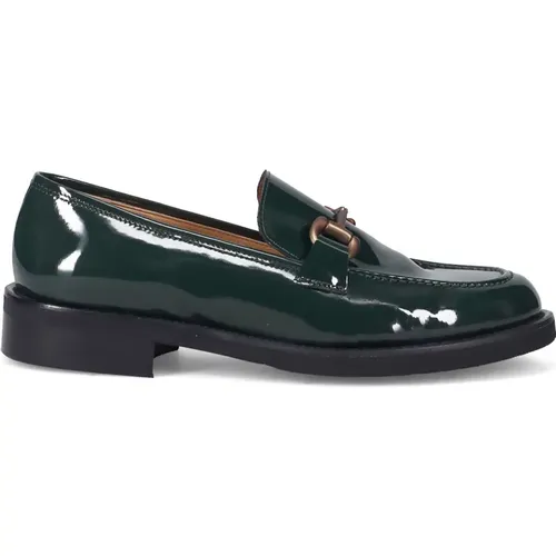 Patent Leather Moccasin , female, Sizes: 4 1/2 UK, 5 UK - Luca Grossi - Modalova