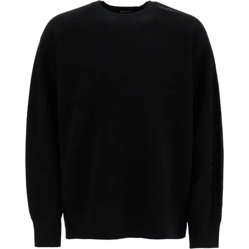 Gestreifter Woll-Crewneck-Pullover , Herren, Größe: M - Y-3 - Modalova