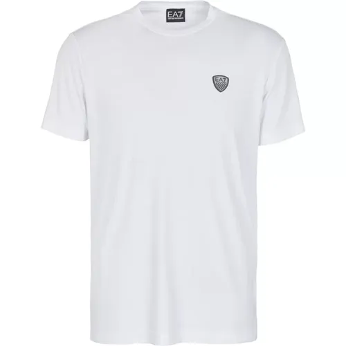 EA7 Logo T-Shirt , Herren, Größe: L - Emporio Armani EA7 - Modalova