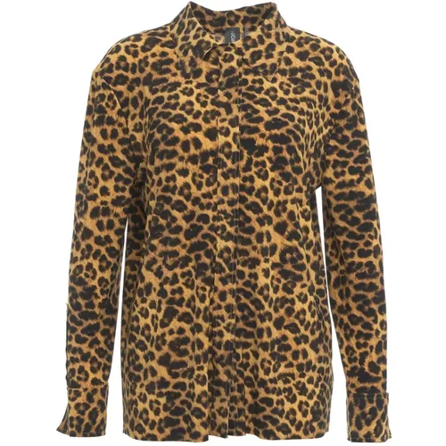 Animal Print Blouse , female, Sizes: S, XS - Norma Kamali - Modalova