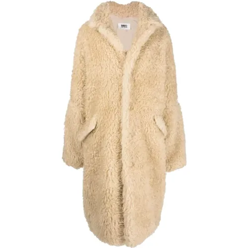 Teddy Coat , female, Sizes: M - MM6 Maison Margiela - Modalova