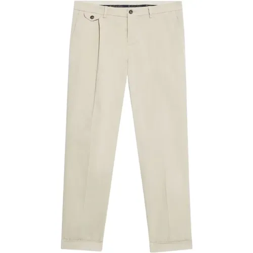 Doppelt gefaltete Regular Fit Baumwoll-Chinos , Herren, Größe: W44 - Brooks Brothers - Modalova