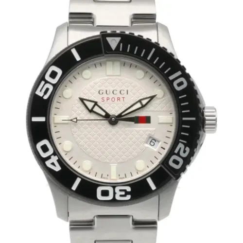 Pre-owned Stainless Steel watches , male, Sizes: ONE SIZE - Gucci Vintage - Modalova