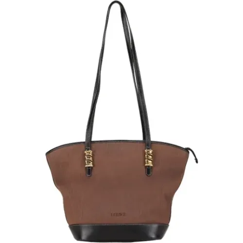 Pre-owned Leder Schultertasche , Damen, Größe: ONE Size - Loewe Pre-owned - Modalova