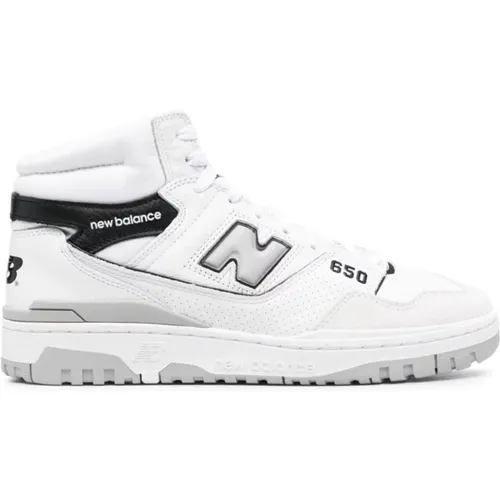 Weiße Ledersneaker mit Logo , unisex, Größe: 47 1/2 EU - New Balance - Modalova