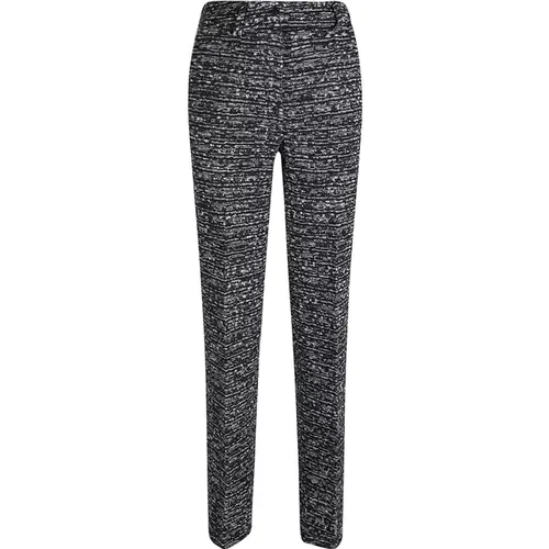 Fantasia Nero Tweed Trousers , female, Sizes: 2XS, S - alberta ferretti - Modalova