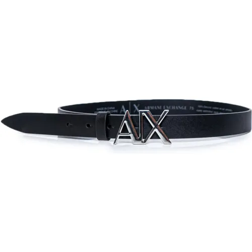 Leather Belt , female, Sizes: 75 CM, 85 CM, 80 CM, 95 CM, 90 CM - Armani Exchange - Modalova