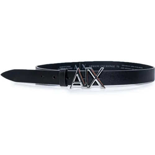 Leather Belt , female, Sizes: 75 CM, 85 CM, 90 CM - Armani Exchange - Modalova