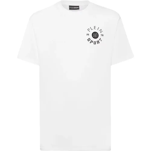 Lässiges Baumwoll T-Shirt , Herren, Größe: M - Plein Sport - Modalova