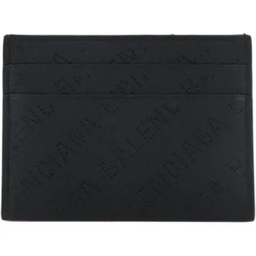 Leather Credit Card Wallet , male, Sizes: ONE SIZE - Balenciaga - Modalova