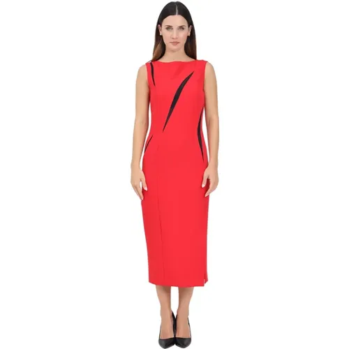 Rotes Bodycon Midi Kleid - Just Cavalli - Modalova