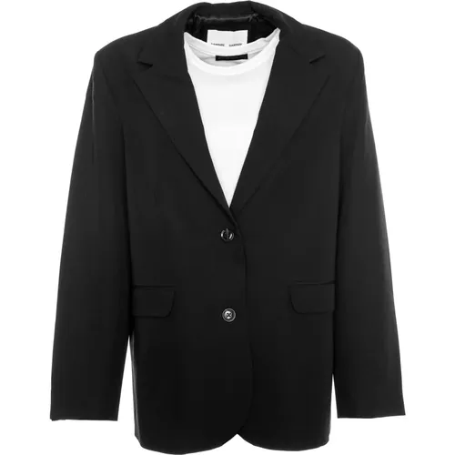 Blazer mit gebrochenem Kragen und Taschen - Samsøe Samsøe - Modalova