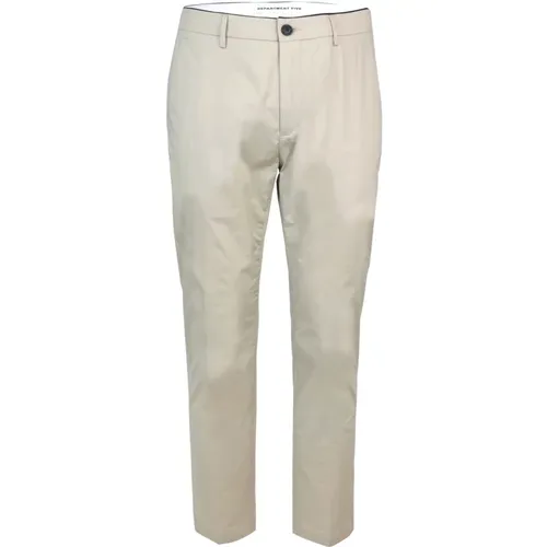 Slim Fit Chino Trousers Ankle Length , male, Sizes: W30 - Department Five - Modalova