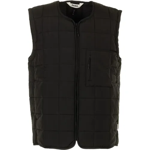 Schwarze Gilet Mäntel Rains - Rains - Modalova