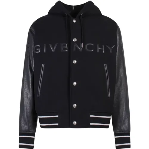 Wool Hooded Jacket , male, Sizes: M, XL - Givenchy - Modalova