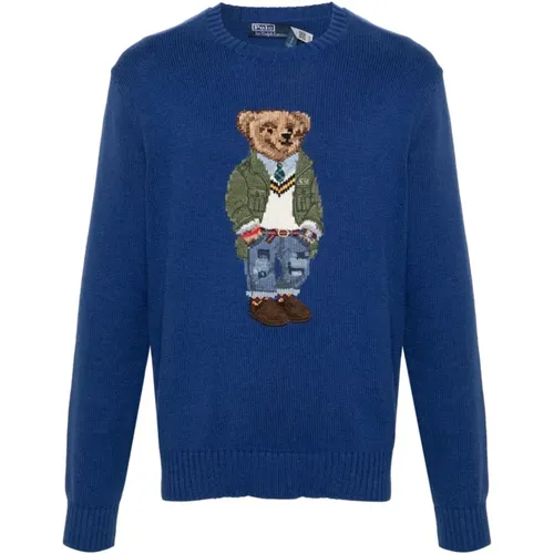 Sweater with Polo Bear Motif , male, Sizes: XL - Ralph Lauren - Modalova