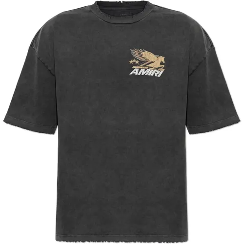 T-Shirt mit Vintage-Effekt , Herren, Größe: S - Amiri - Modalova