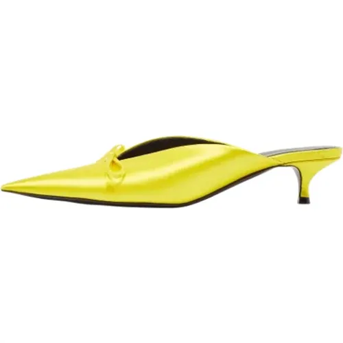 Pre-owned Satin mules , female, Sizes: 3 1/2 UK - Balenciaga Vintage - Modalova