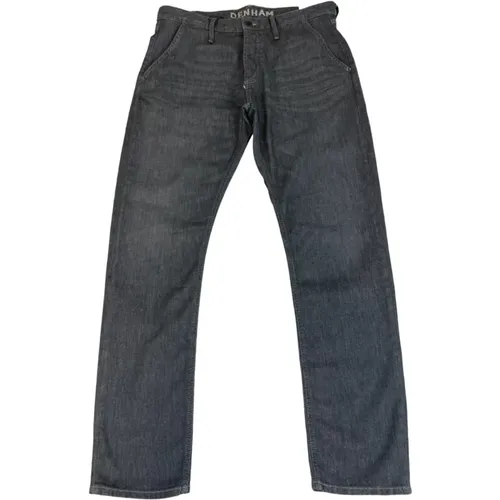 Grey Carrot Fit Jeans with Button Fly , male, Sizes: W34 L32, W29 L32 - Denham - Modalova