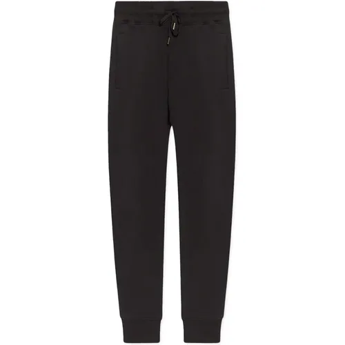 Schwarze Baumwollhose mit elastischem Bund - Versace Jeans Couture - Modalova