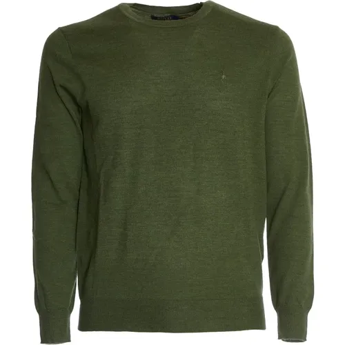 Olivgrüner Strickpullover Aw24 , Herren, Größe: L - Polo Ralph Lauren - Modalova