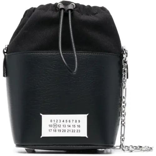 Shoulder Bag Small Bucket Style , female, Sizes: ONE SIZE - Maison Margiela - Modalova