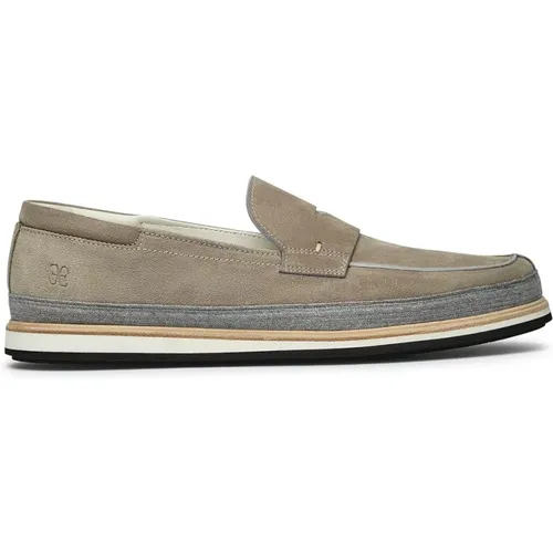 Flat shoes Grey , male, Sizes: 7 1/2 UK, 8 UK, 9 1/2 UK, 6 UK, 6 1/2 UK - Fabi - Modalova