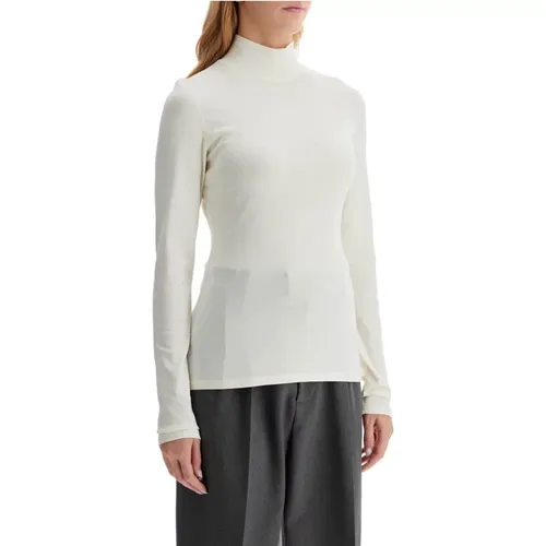 Turtle Neck Leichtes Jersey Top , Damen, Größe: S - Lemaire - Modalova