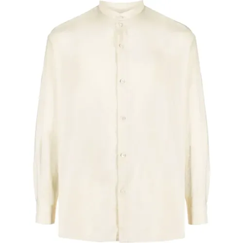 Twisted Shirt in Ecru White , male, Sizes: XL - Lemaire - Modalova