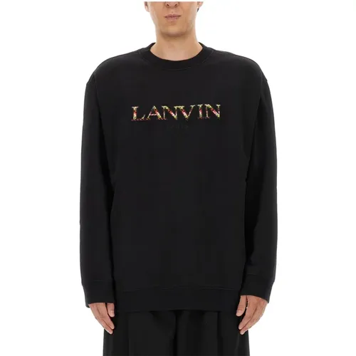 Logo Sweatshirt, Bequem und Stilvoll , Herren, Größe: M - Lanvin - Modalova