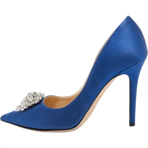Pre-owned Satin heels , female, Sizes: 3 1/2 UK - Jimmy Choo Pre-owned - Modalova