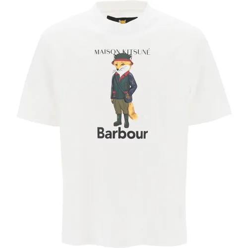Fox Beaufort Crew-Neck T-Shirt , Herren, Größe: L - Barbour - Modalova
