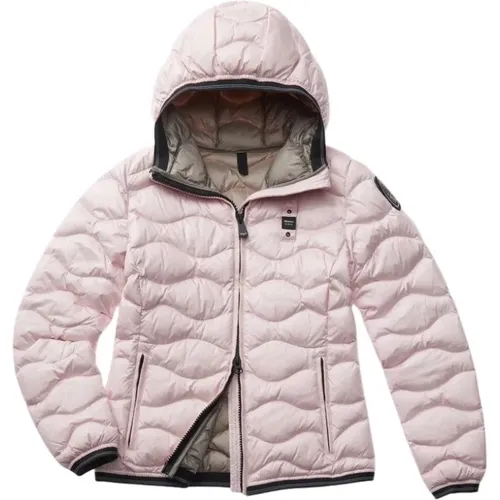 Rosa Gloria Jacke , Damen, Größe: S - Blauer - Modalova