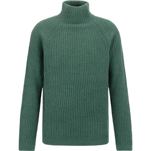 Herren Rollkragenpullover Alpaka Mix Grün , Herren, Größe: XL - drykorn - Modalova