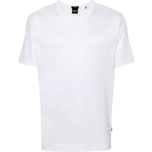 T-shirt with Stretch Design , male, Sizes: L - Hugo Boss - Modalova