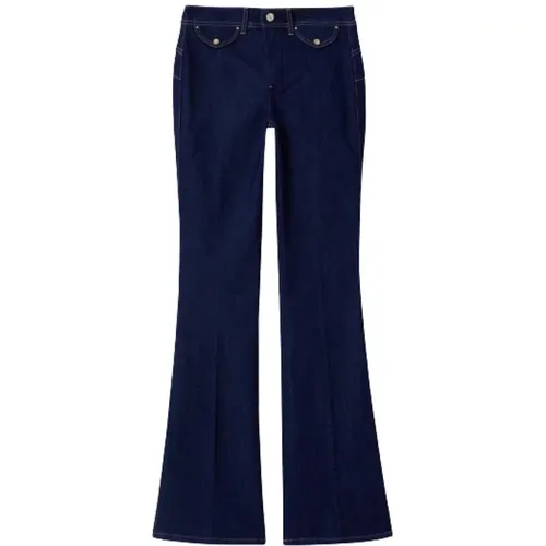 Flare Jeans in Raw Denim with High Waist , female, Sizes: W30 - Liu Jo - Modalova