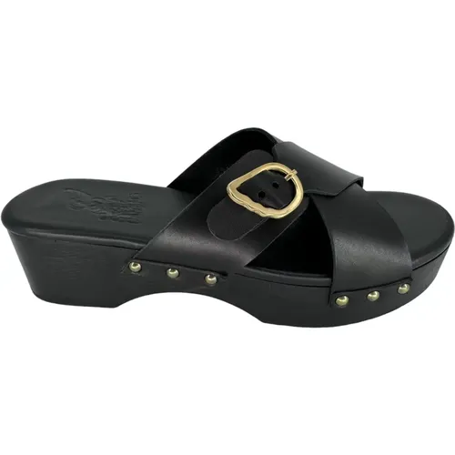 Stylish Marilisa Leather Clogs , female, Sizes: 8 UK, 4 UK, 6 UK, 9 UK - Ancient Greek Sandals - Modalova