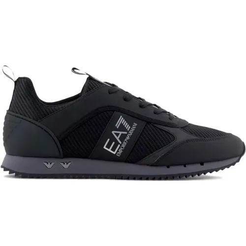 Kohlenstoff-Sneaker mit Metalladler , Herren, Größe: 44 EU - Emporio Armani EA7 - Modalova