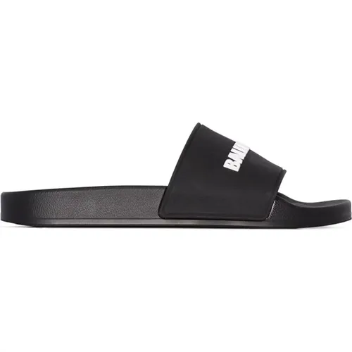 Logo Pool Slides Sandals , female, Sizes: 4 UK, 3 UK, 2 UK - Balenciaga - Modalova