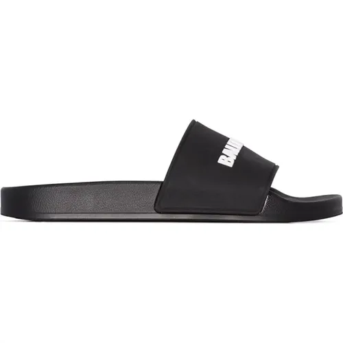 Logo Pool Slides Sandals , female, Sizes: 4 UK, 3 UK - Balenciaga - Modalova