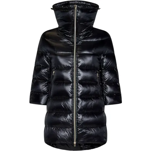 Quilted Coat with High Collar , male, Sizes: 2XS, XS - Herno - Modalova