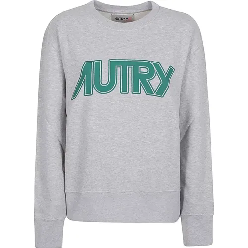 Sweaters Grey , female, Sizes: S, XS, L, M - Autry - Modalova